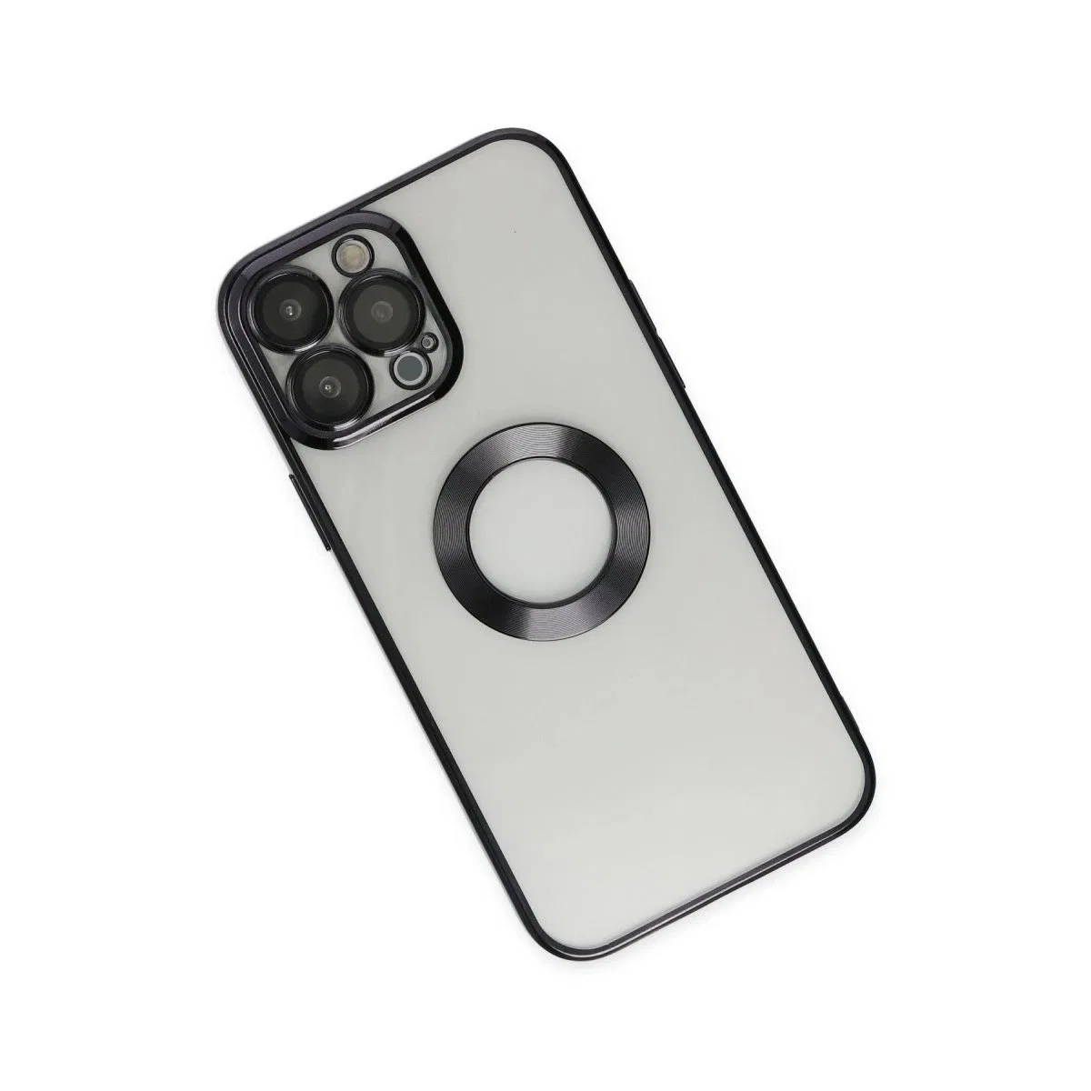 Apple İphone 14 Pro Kılıf Slot Silikon - Siyah