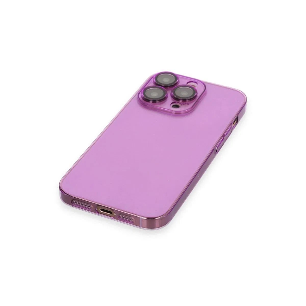 Apple İphone 13 Pro Max Kılıf Armada Lensli Kapak - Mor