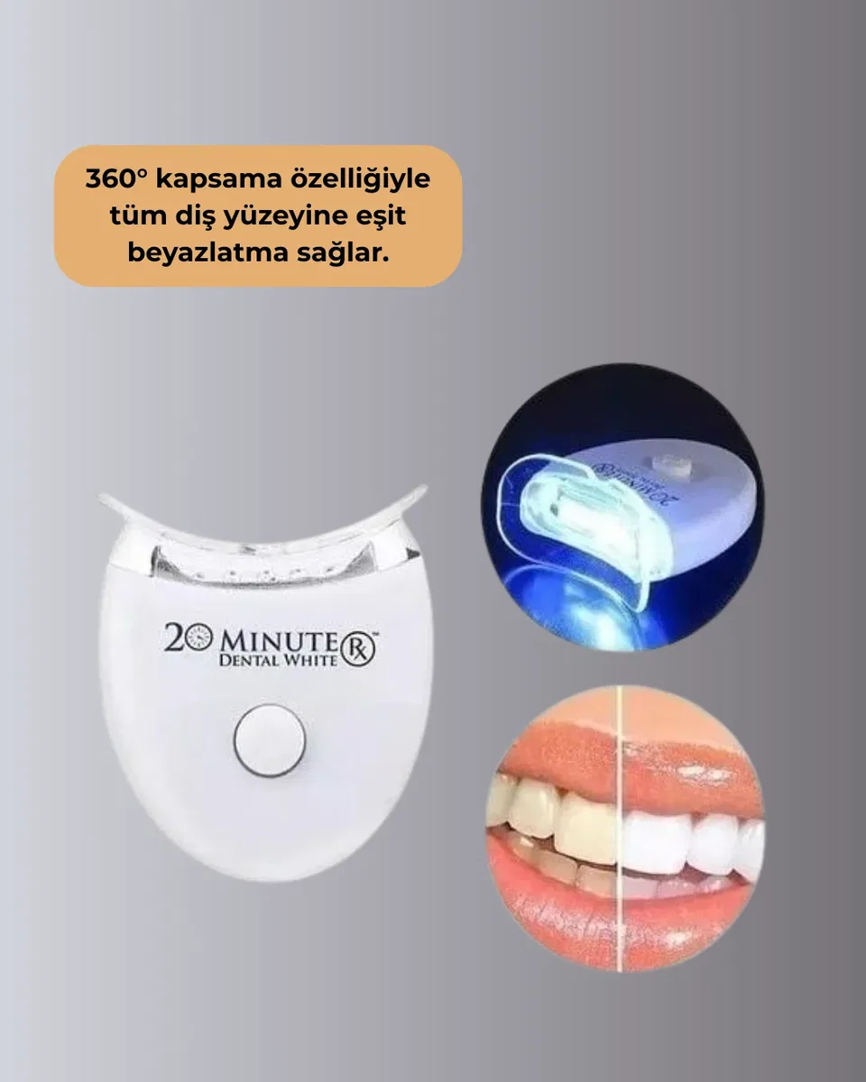Beyazlatma Kalemli LED Diş Parlatma Seti