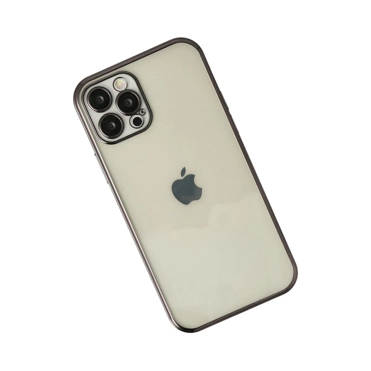 Apple İphone 12 Pro Max Kılıf Razer Lensli Silikon - Siyah