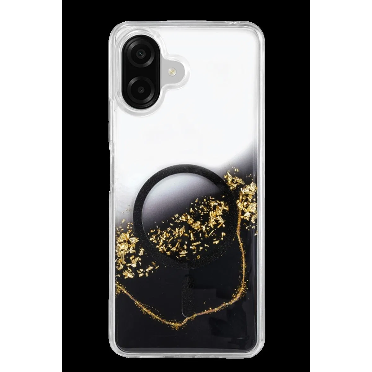 Onegif Samsung Galaxy A07 4g Lotus Simli Magsafe Kapak - Siyah