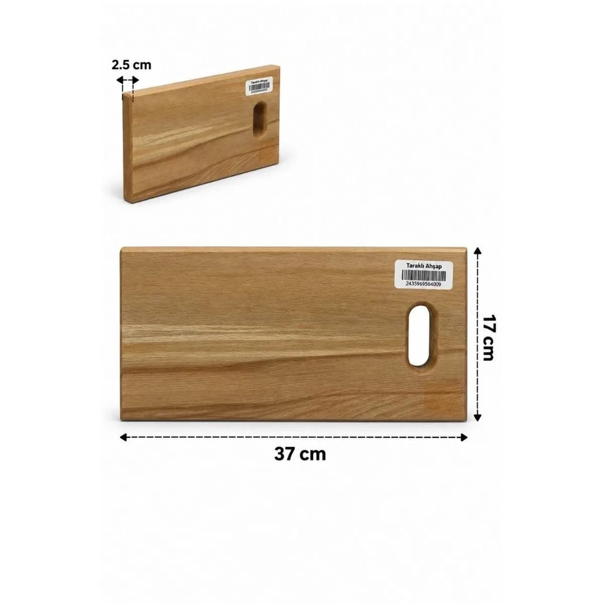 Taraklı Ahşap Kesim Panosu 17x37
