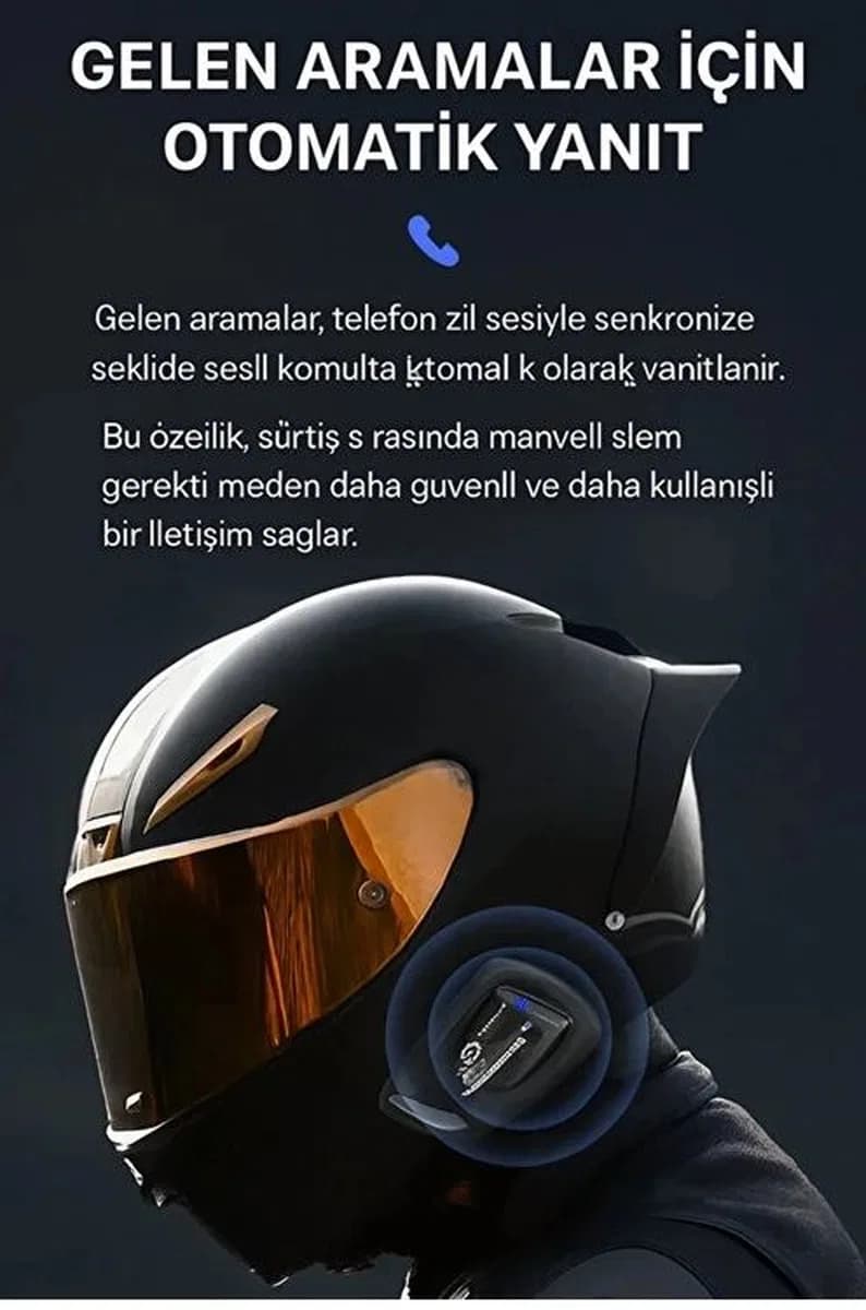 Y11 Bluetooth Kulaklık Mikrofonlu Motosiklet Kulaklığı İntercom Bt 5. 3
