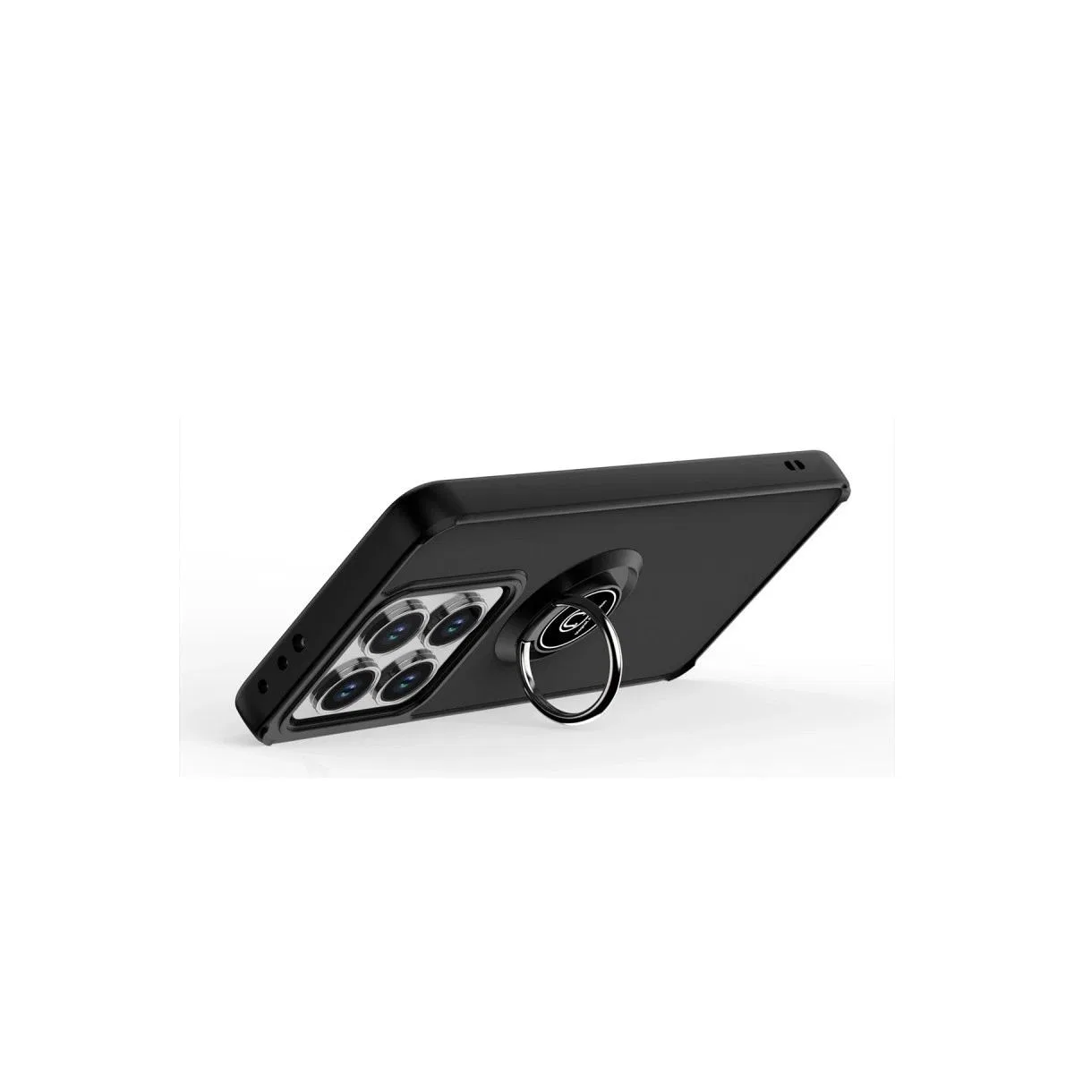 Xiaomi Mi 14t Pro Kılıf Montreal Yüzüklü Silikon Kapak - Siyah