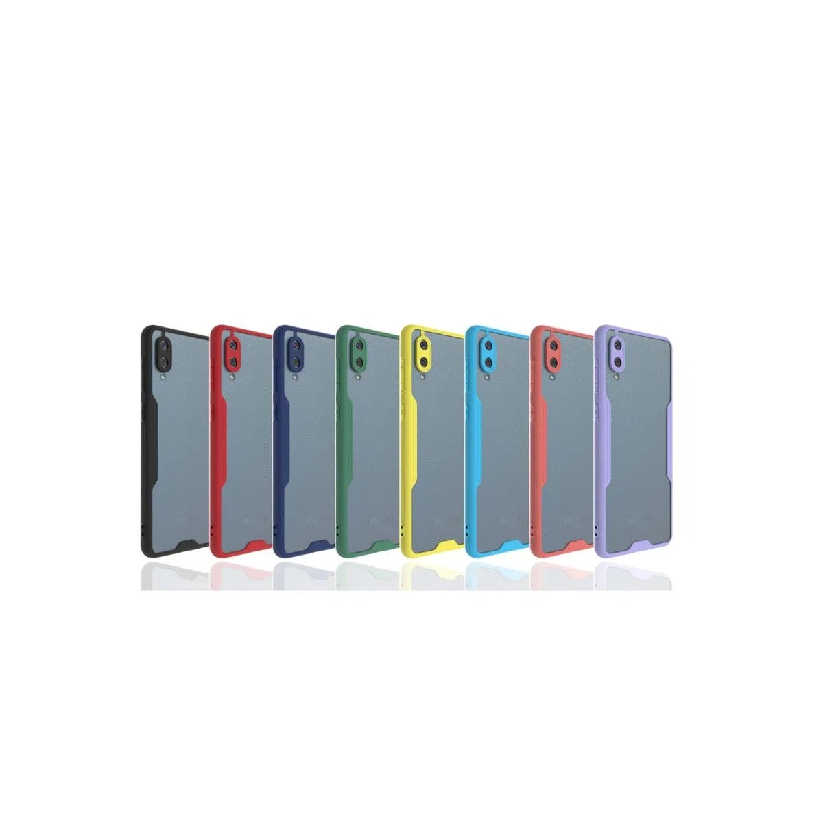 Samsung Galaxy A02 Kılıf Platin Silikon - Sarı