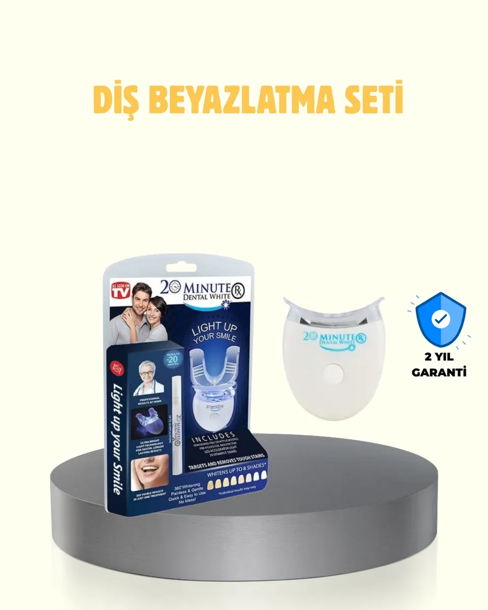LED Işıklı Profesyonel Diş Beyazlatma Seti