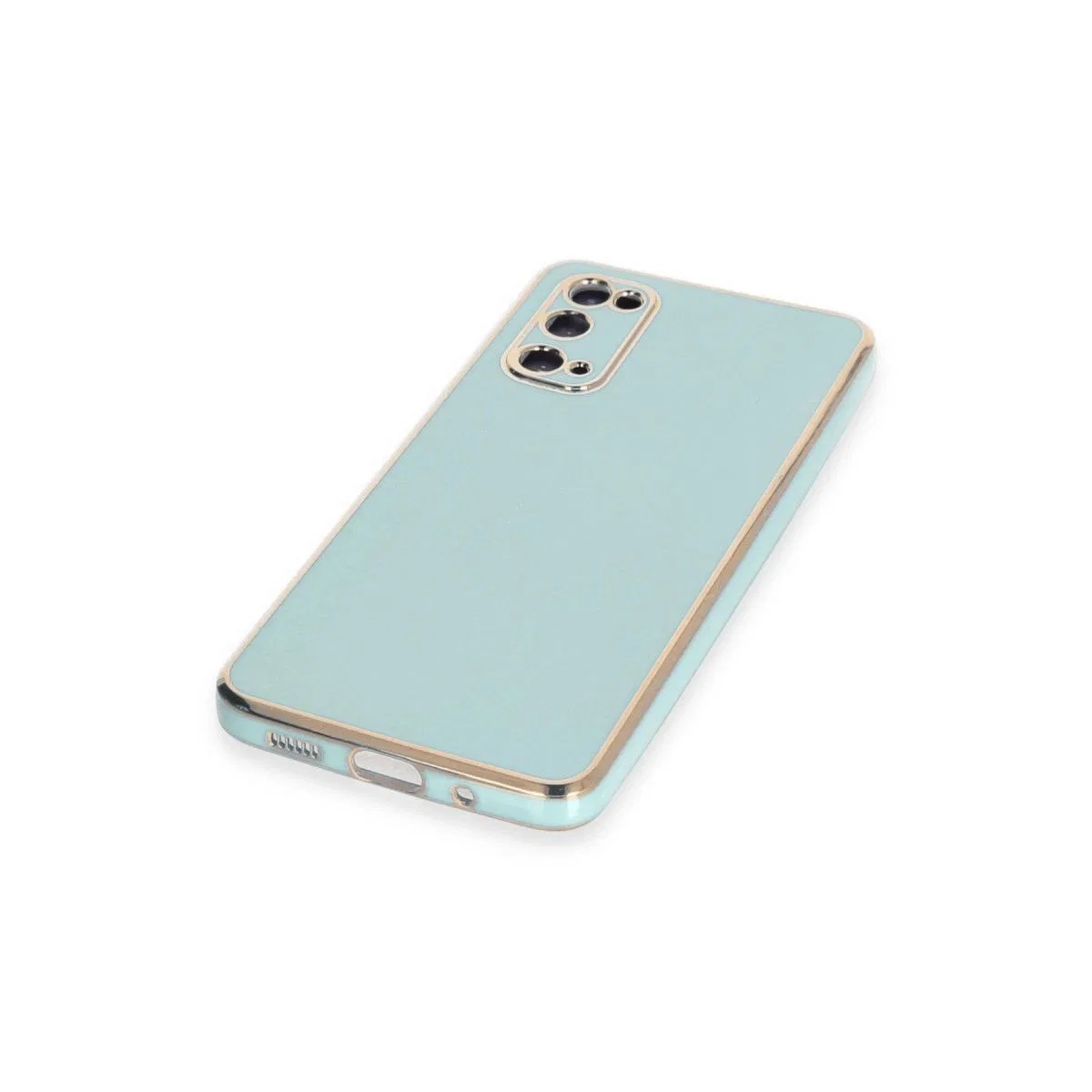 Newface Samsung Galaxy S20 Kılıf Volet Silikon - Açık Yeşil