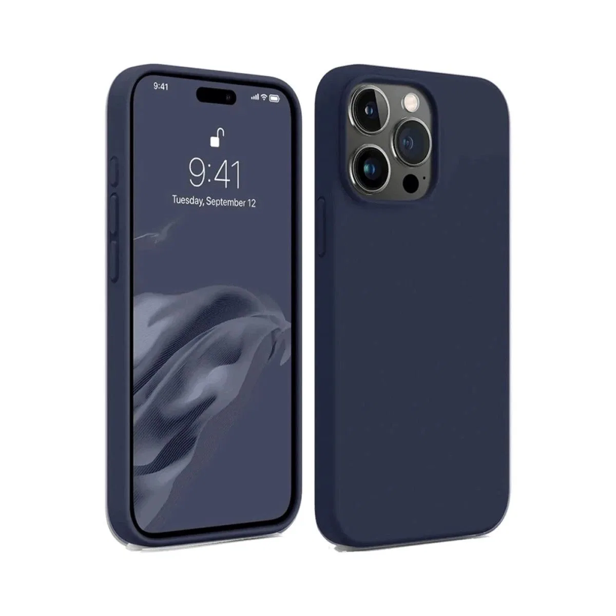 Apple İphone 15 Pro Max Kılıf First Silikon - Lacivert