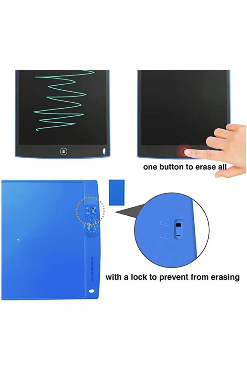 12 Inc Writing Lcd Grafik Dijital Kalemli Çizim Tableti Yazı Tahta Not Yazma Eğitim Tableti
