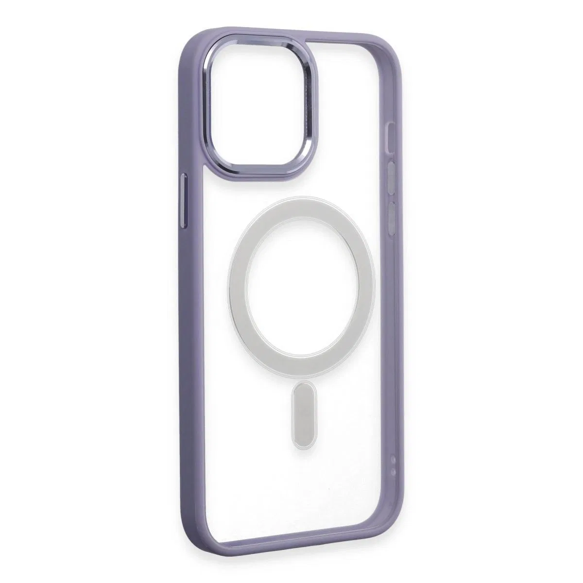 Apple İphone 15 Pro Max Kılıf Room Magneticsafe Silikon - Lila