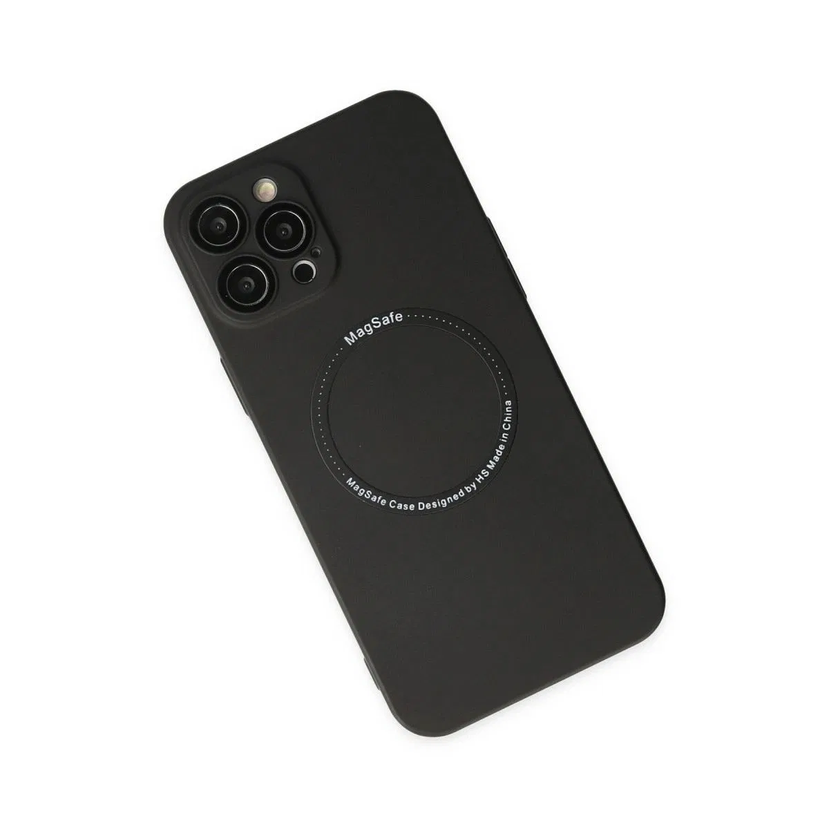 Apple İphone 12 Pro Kılıf Jack Magneticsafe Lens Silikon - Siyah