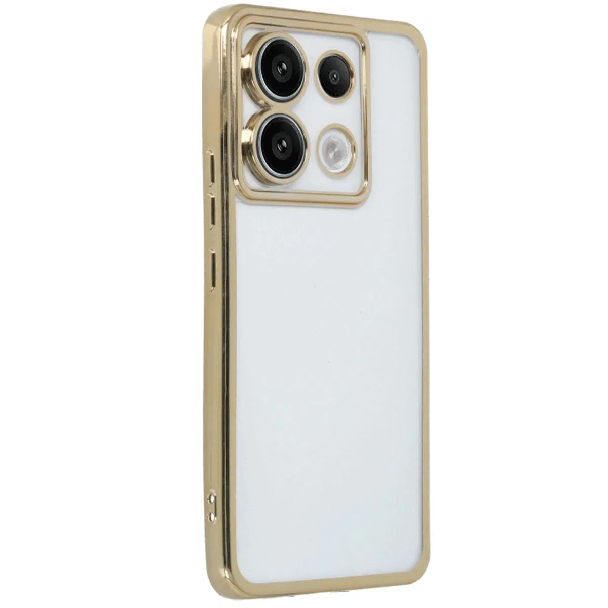 Xiaomi Redmi Note 13 Pro 5g Kılıf Razer Lensli Silikon - Gold