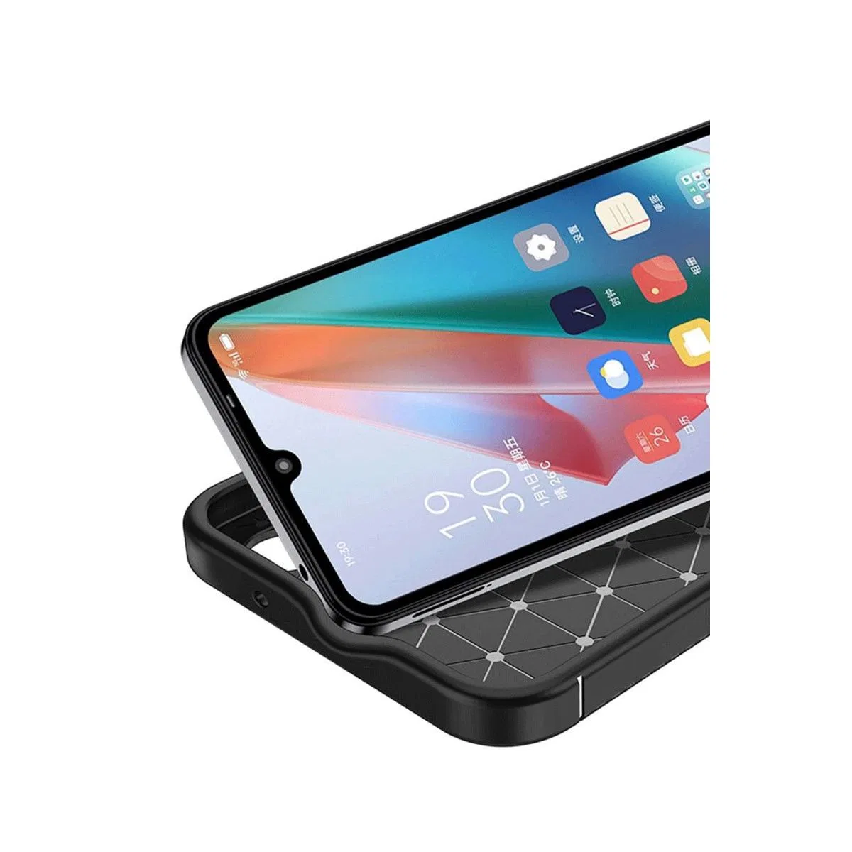 Honor Magic 7 Lite Kılıf Auto Focus Karbon Kapak - Siyah