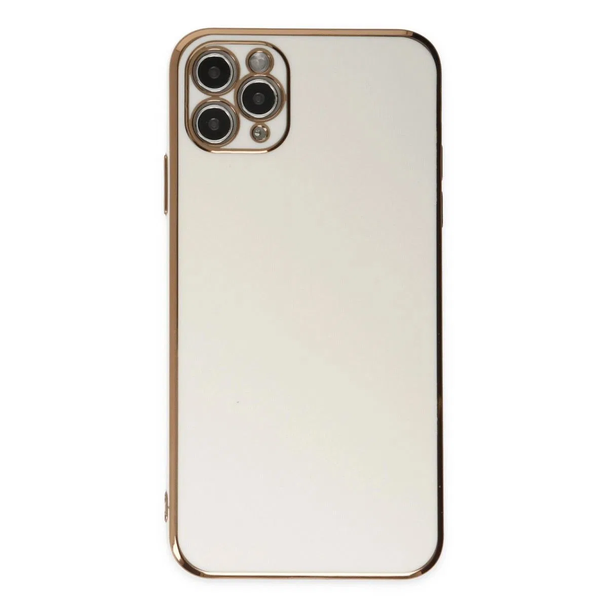 Apple İphone 11 Pro Max Kılıf Volet Silikon - Beyaz