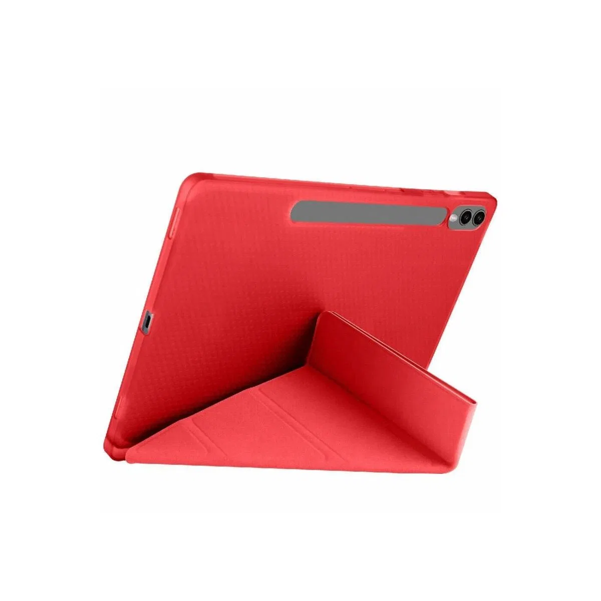 Samsung Galaxy X610 Tab S9 Fe Plus 12. 4 Kılıf Kalemlikli Mars Tablet Kılıfı - Kırmızı