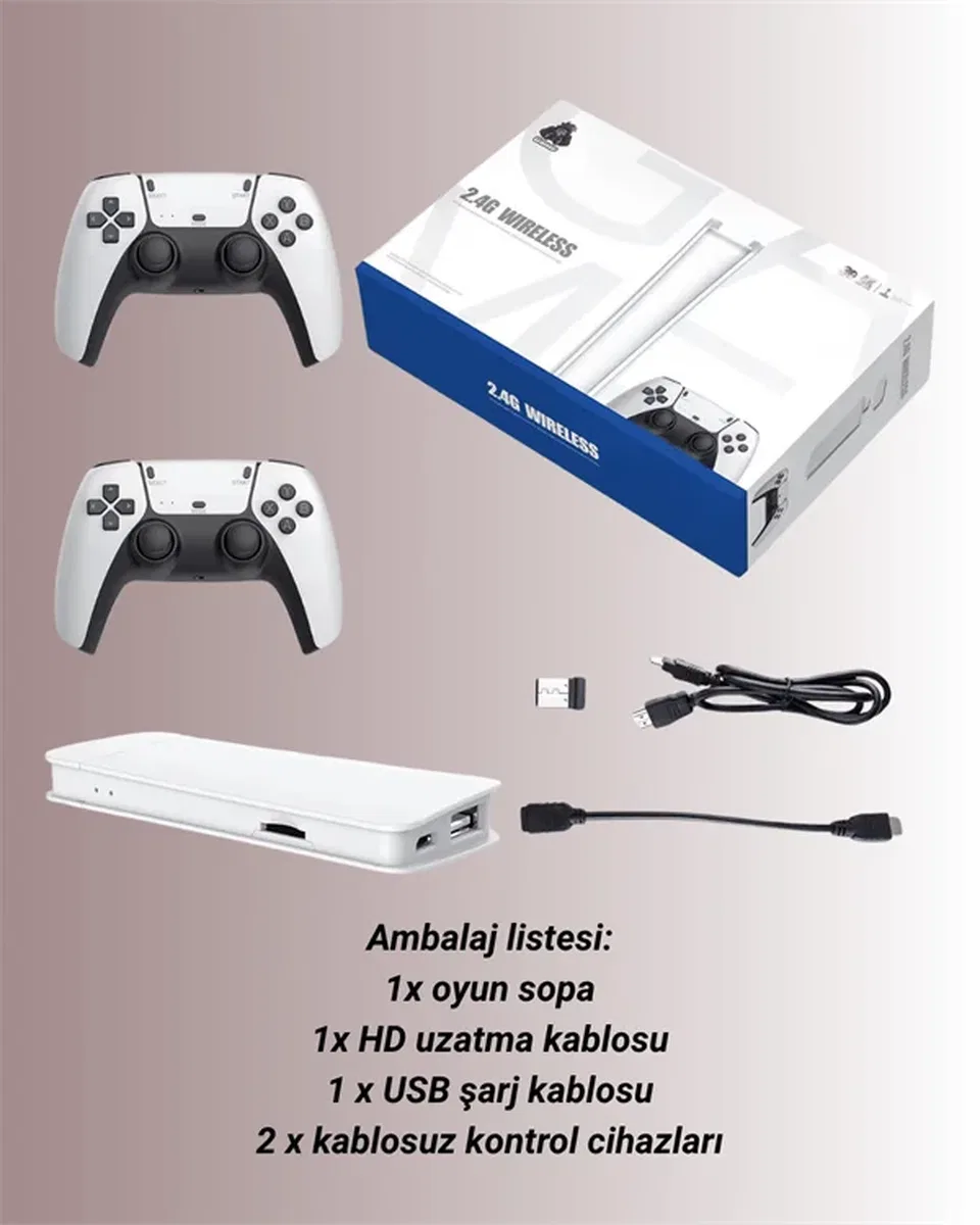 4K Destekli Bluetooth Retro Oyun Konsolu – M15 Modeli