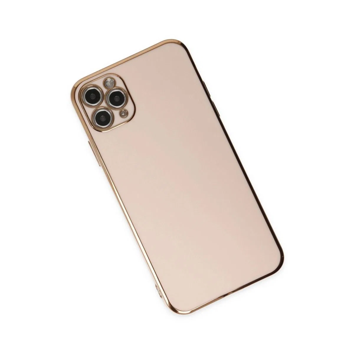 Apple İphone 11 Pro Max Kılıf Volet Silikon - Pembe