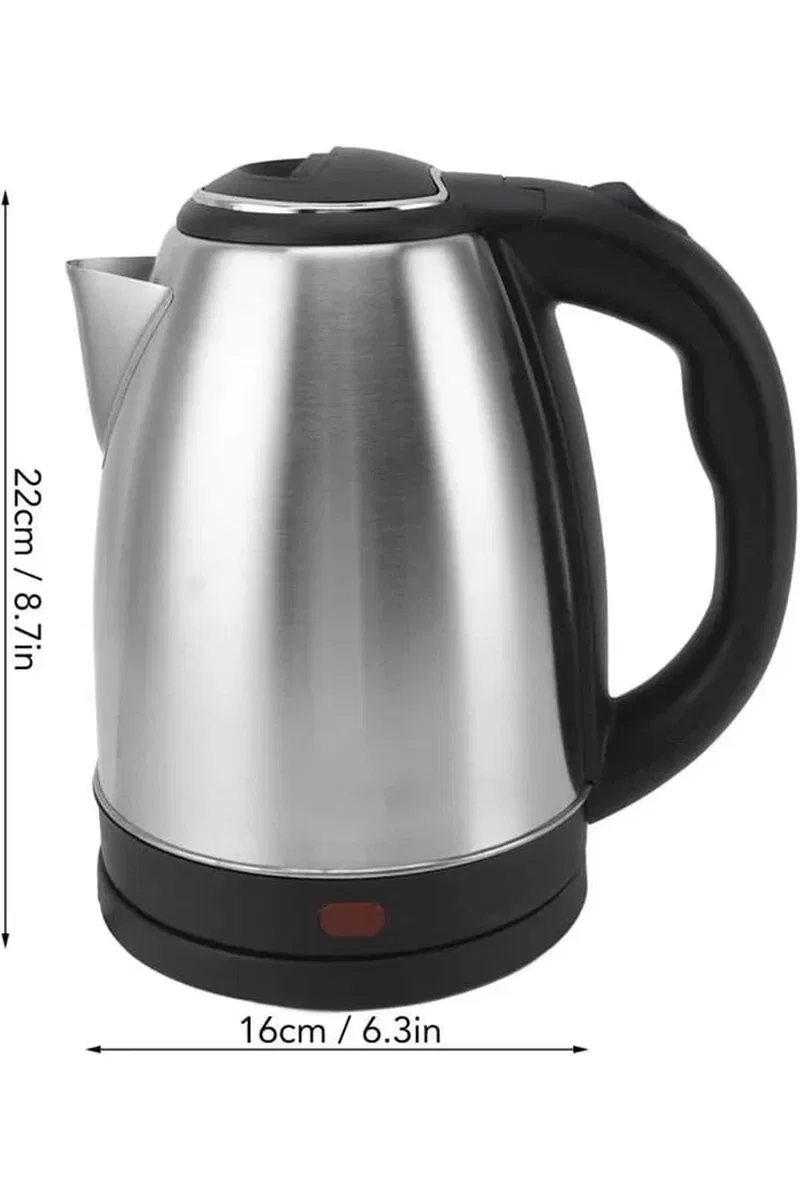 Elektrikli Paslanmaz Çelik Su Isıtcı Çelik Kettle 1. 8 Lt. Uzun Ömürlü