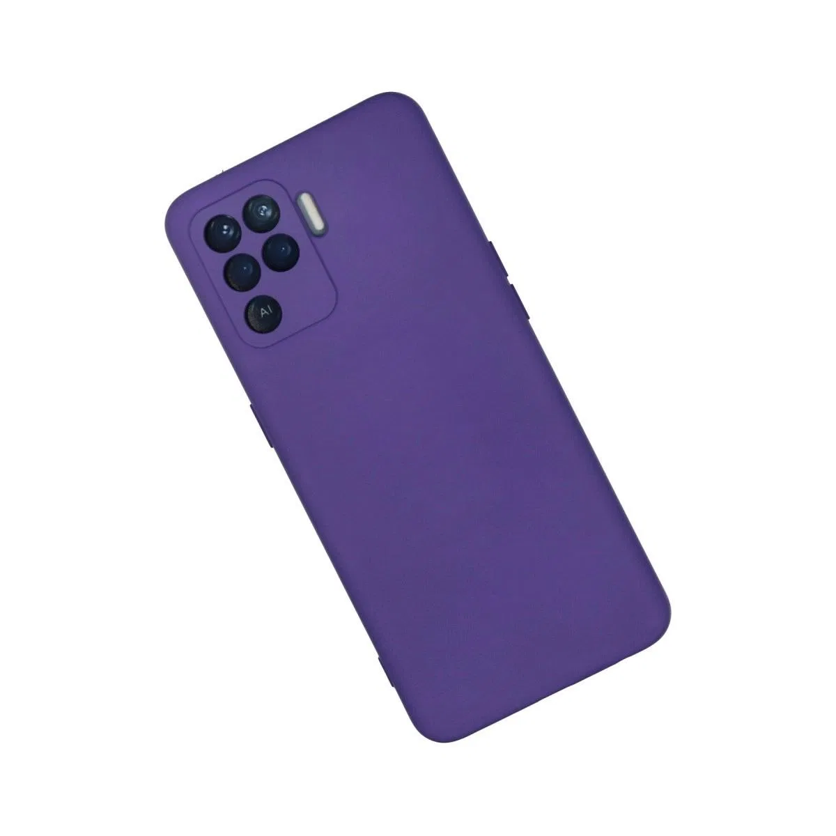 Oppo Reno 5 Lite Kılıf Nano İçi Kadife Silikon - Mor