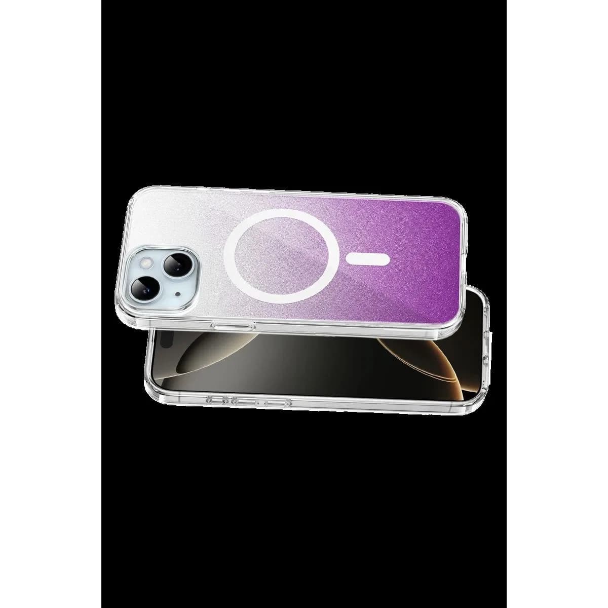 Onegif Apple İphone 14 Sora Simli Magsafe Kapak - Mor