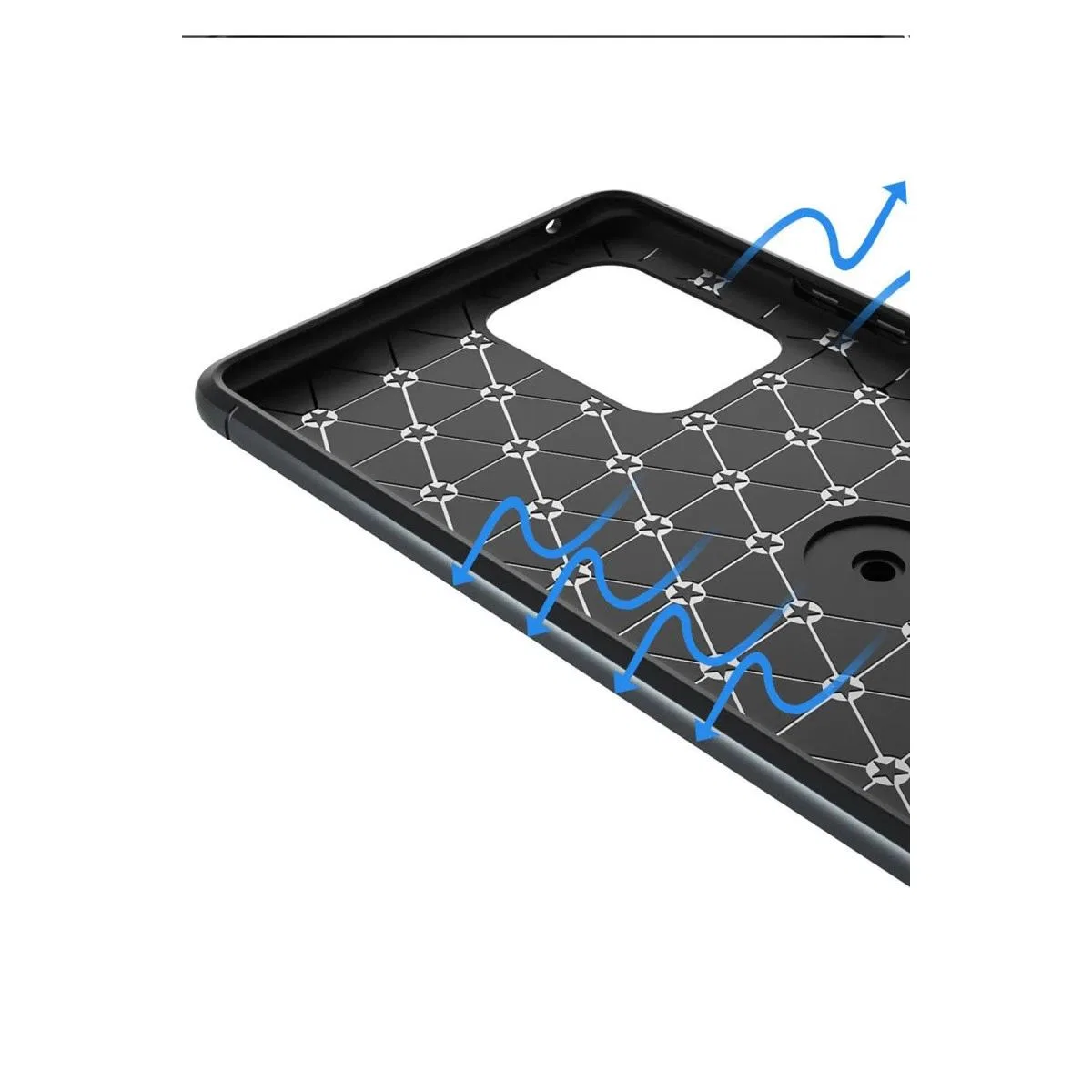 Samsung Galaxy A91 / S10 Lite Kılıf Range Yüzüklü Silikon - Siyah-kırmızı