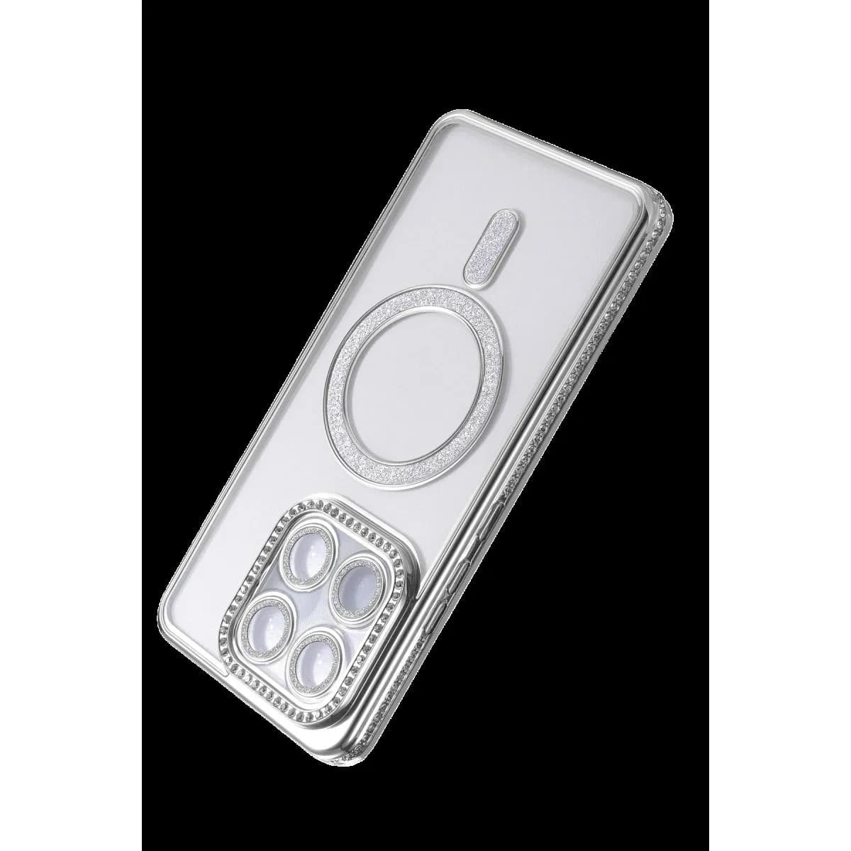 Newface Xiaomi Mi 17t Joke Simli Magneticsafe Kılıf - Gümüş