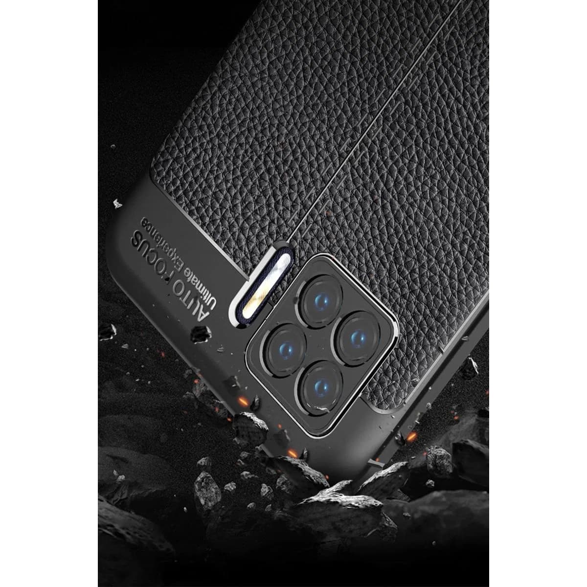 Oppo A73 Kılıf Auto Focus Kapak - Kırmızı