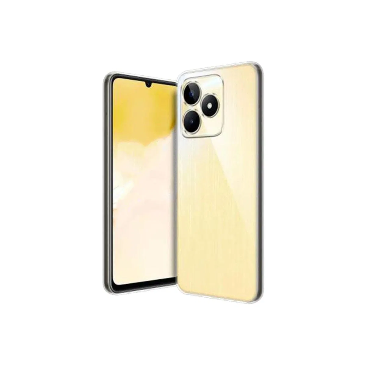 Realme C53 Kılıf Lüx Şeffaf Silikon
