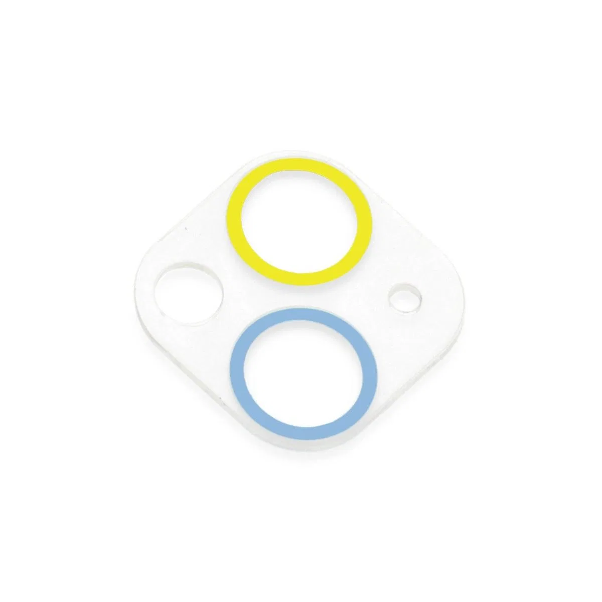 Apple İphone 13 Mini Renkli Kamera Lens Koruma Cam - Sarı-mavi