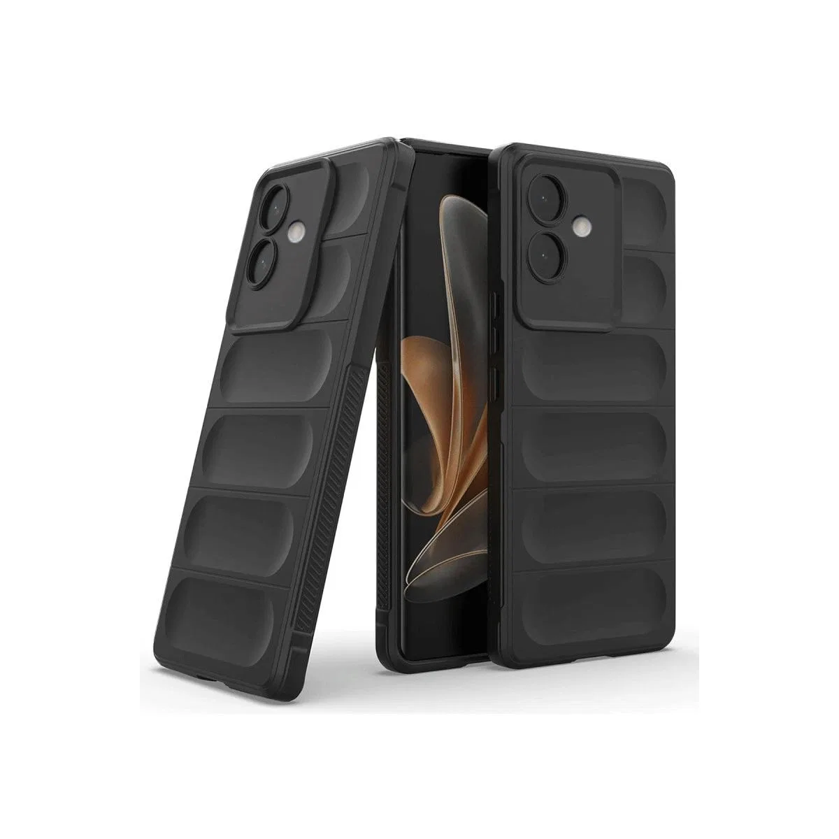 Oppo A3 Kılıf Optimum Silikon - Siyah