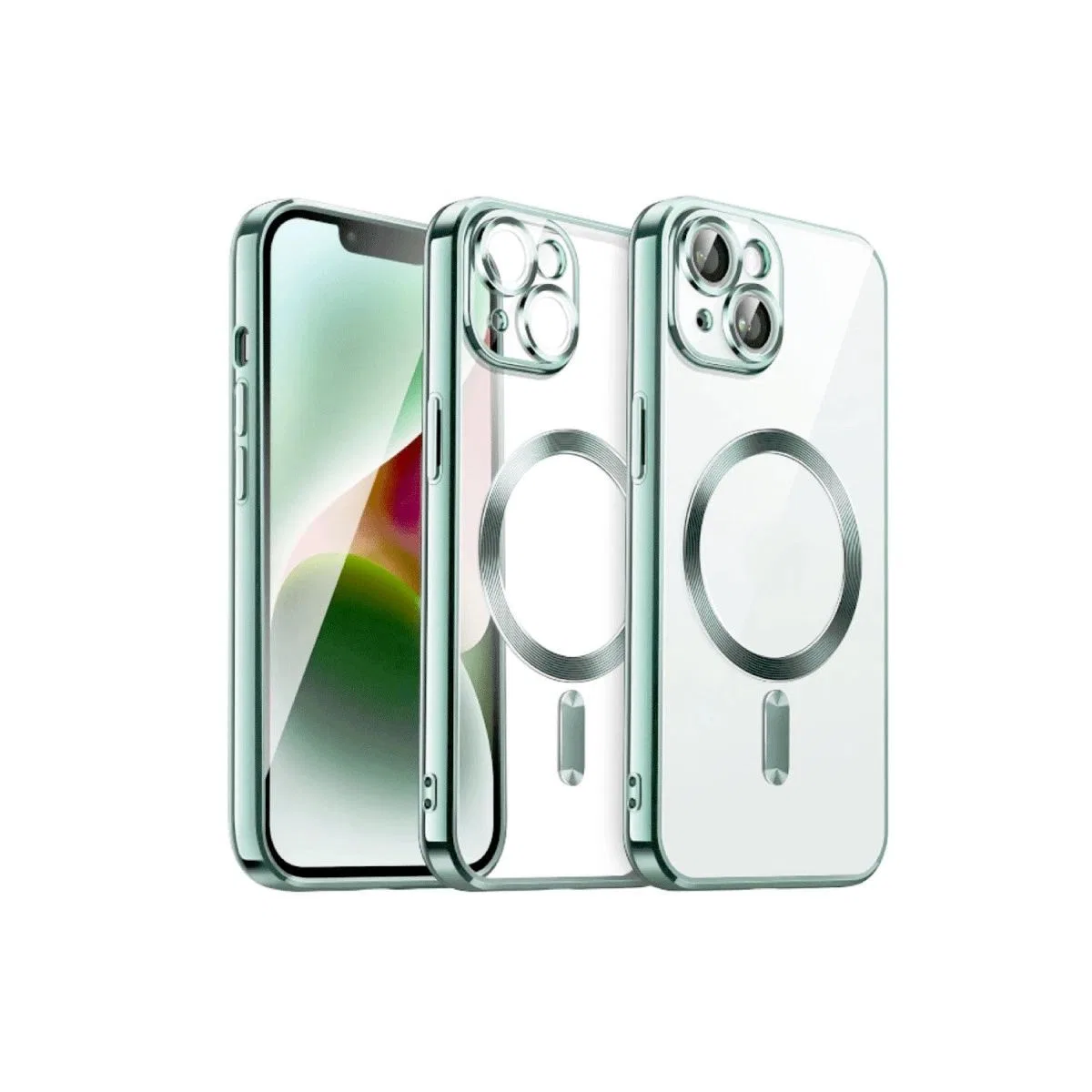 Apple İphone 15 Kılıf Kross Magneticsafe Kapak - Açık Yeşil