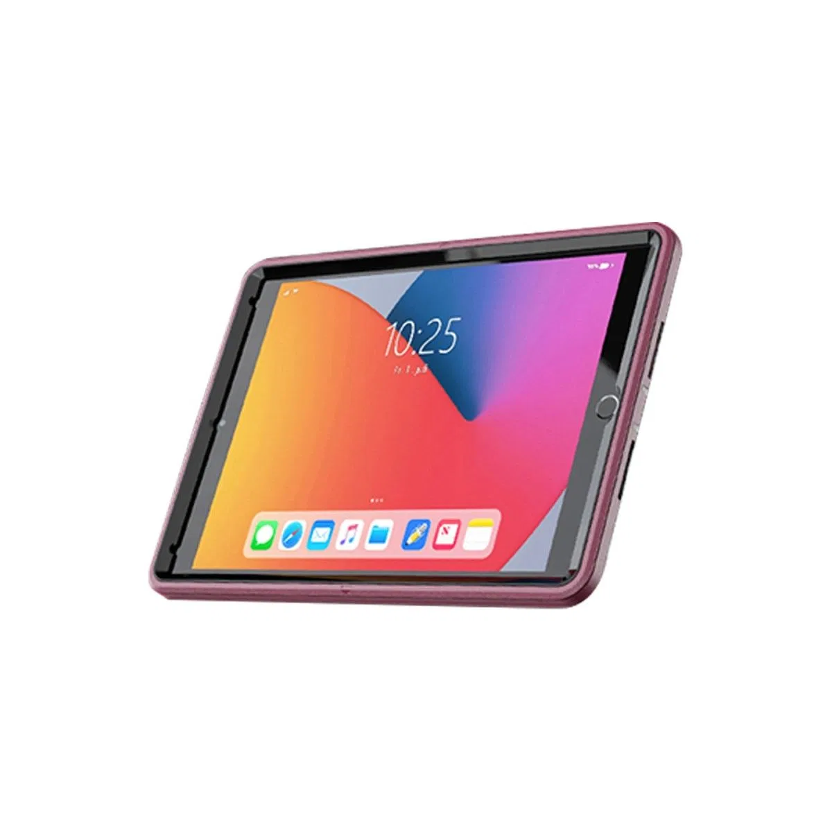 Apple İpad 10. 2 (7. nesil) Kılıf Hand Strap Tablet Kılıfı - Mürdüm