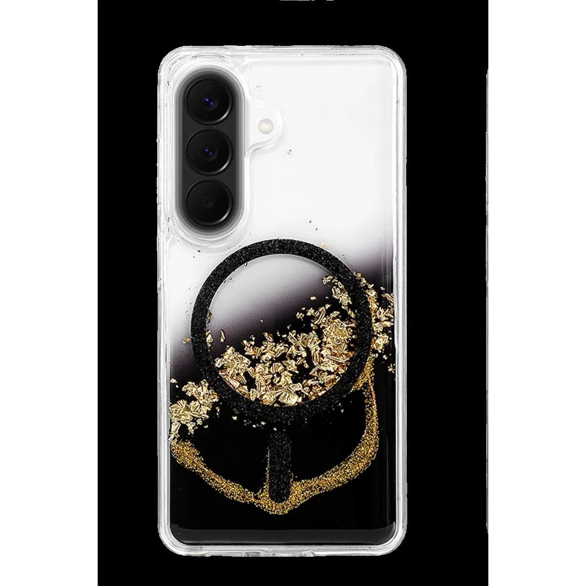 Onegif Samsung Galaxy A57 5g Lotus Simli Magsafe Kapak - Siyah
