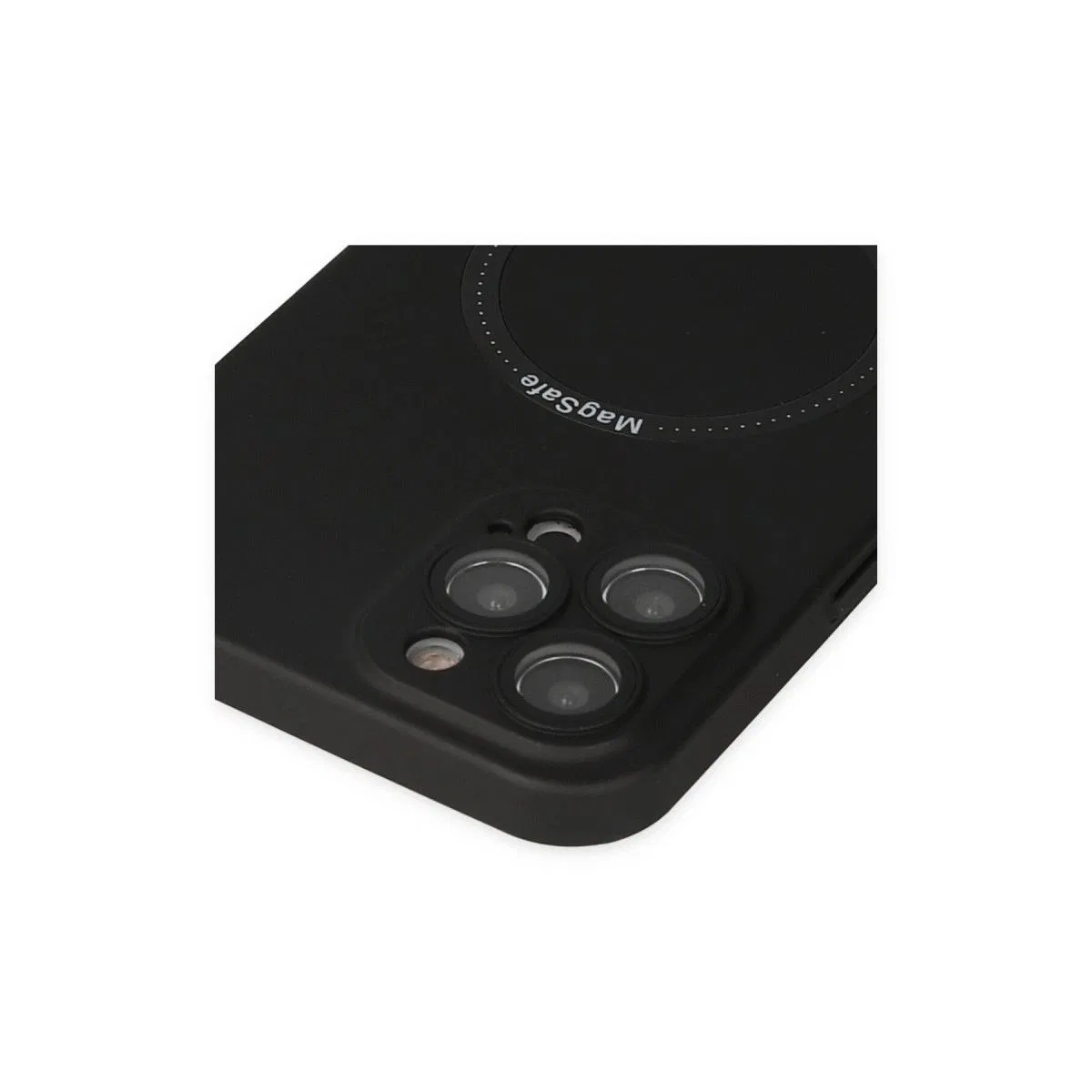Apple İphone 12 Pro Kılıf Jack Magneticsafe Lens Silikon - Siyah