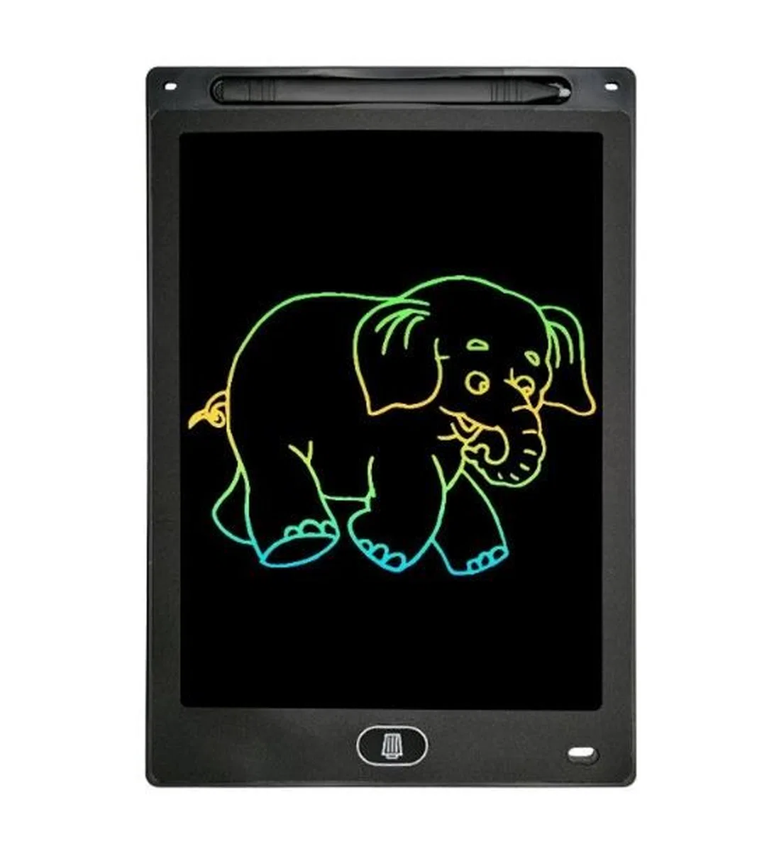 20 Inc Renkli Lcd Grafik Dijital Kalemli Çizim Tableti Yazı Tahta Not Yazma Eğitim Tableti Siyah
