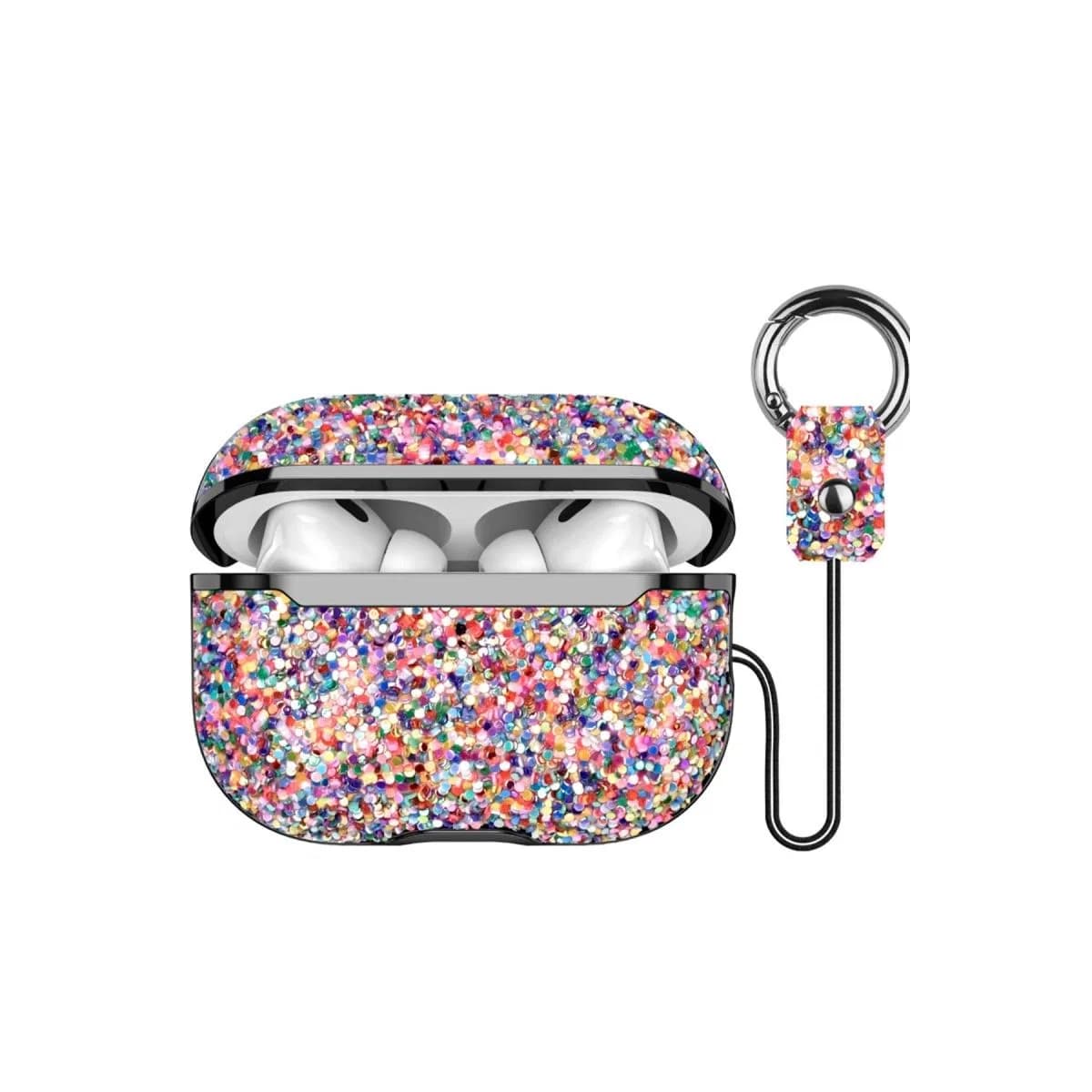 Onegif Apple Airpods Pro 2 (2. nesil) Bright Simli Airpods Kapak - Gold