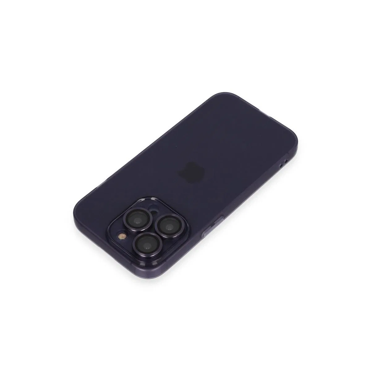 Apple İphone 14 Pro Max Kılıf Luko Lens Silikon - Derin Mor