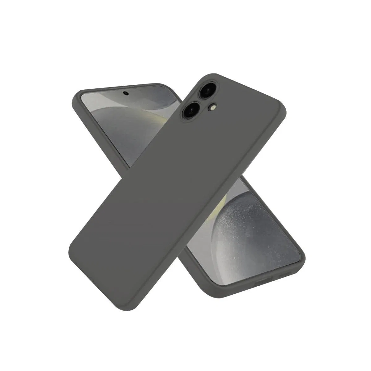 Samsung Galaxy A06 Kılıf First Silikon - Gri