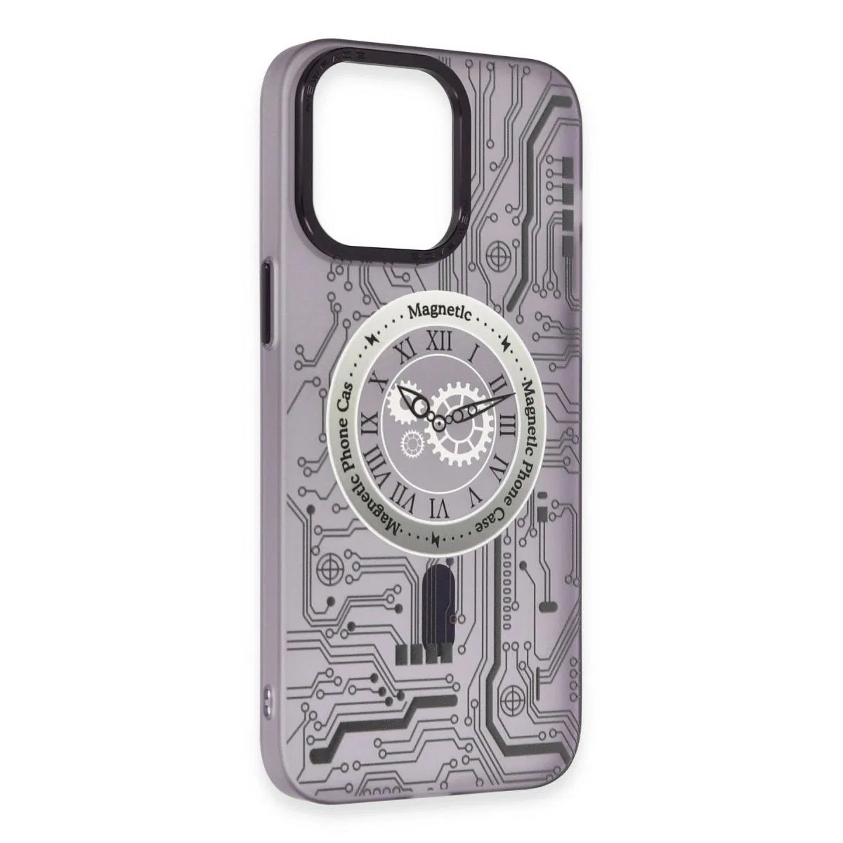 Apple İphone 14 Pro Kılıf Apollo Magneticsafe Desenli Kapak - Apollo Mor - 5