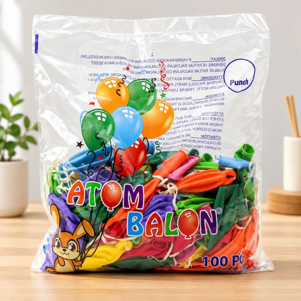Lastikli Balon ( 100'lü)