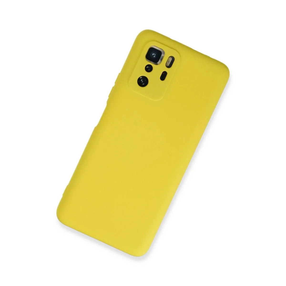 Xiaomi Poco X3 Gt Kılıf Nano İçi Kadife Silikon - Sarı
