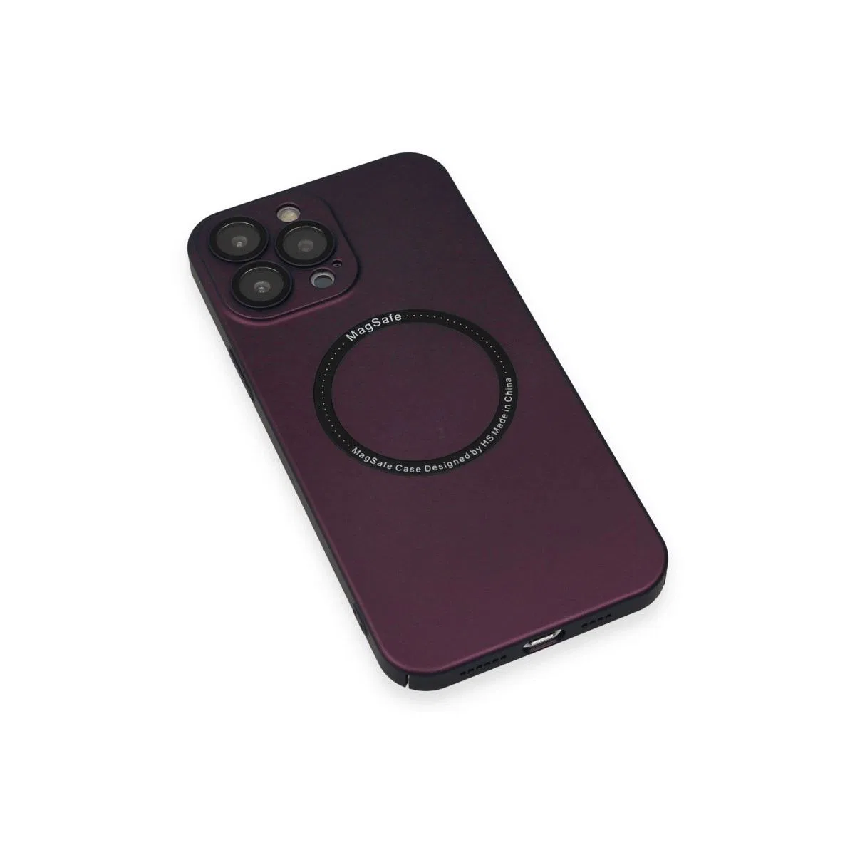 Apple İphone 14 Pro Kılıf Jack Magneticsafe Lens Silikon - Mürdüm