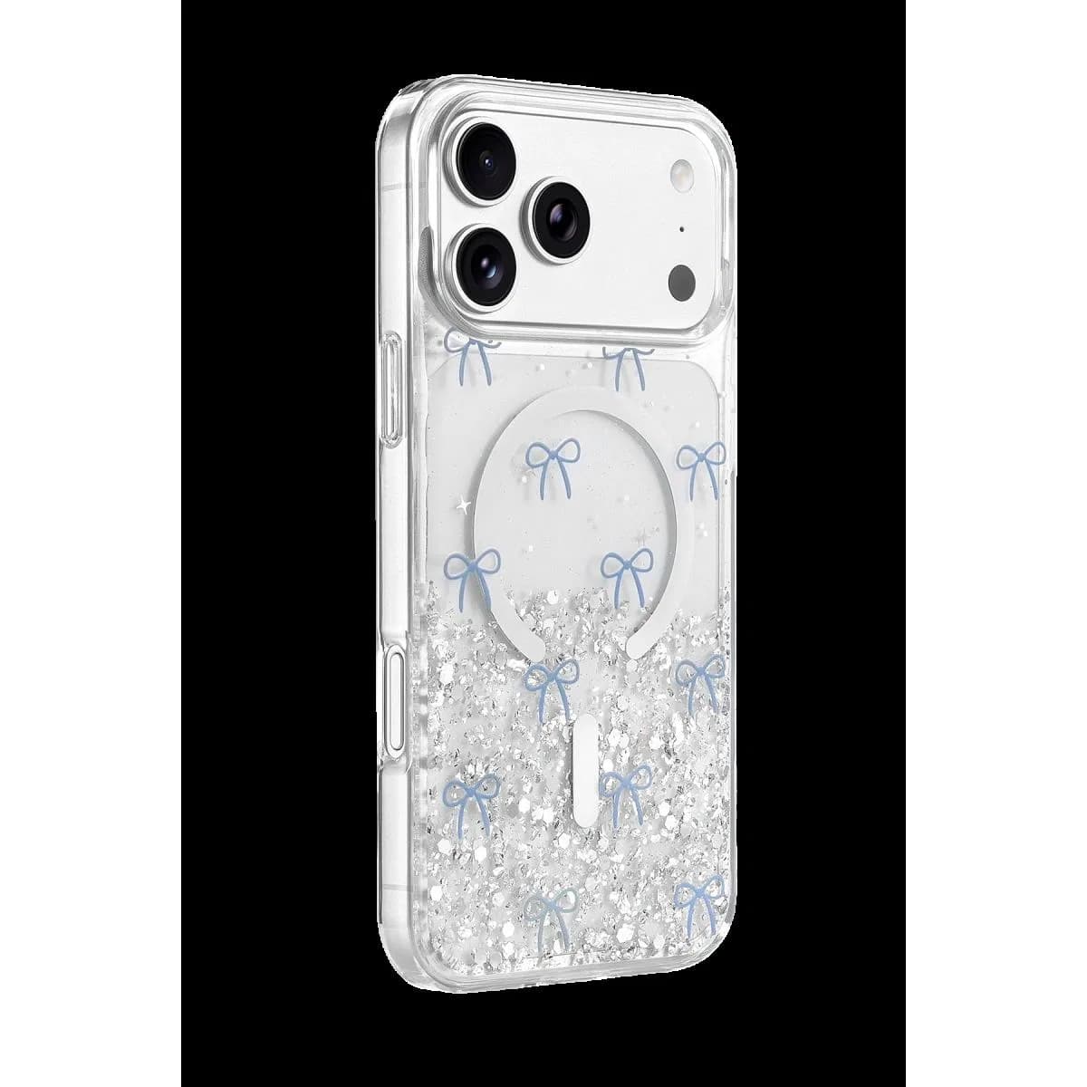 Onegif Apple İphone 17 Pro Misk Simli Magsafe Kapak - Desen 3