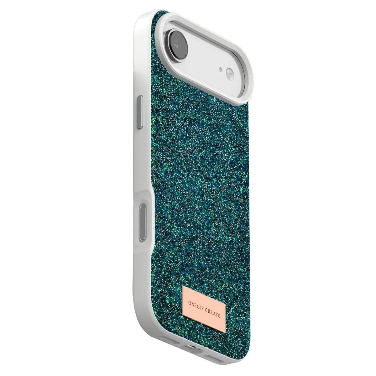 Onegif Apple İphone 17 Air Bright Simli Kapak - Koyu Yeşil