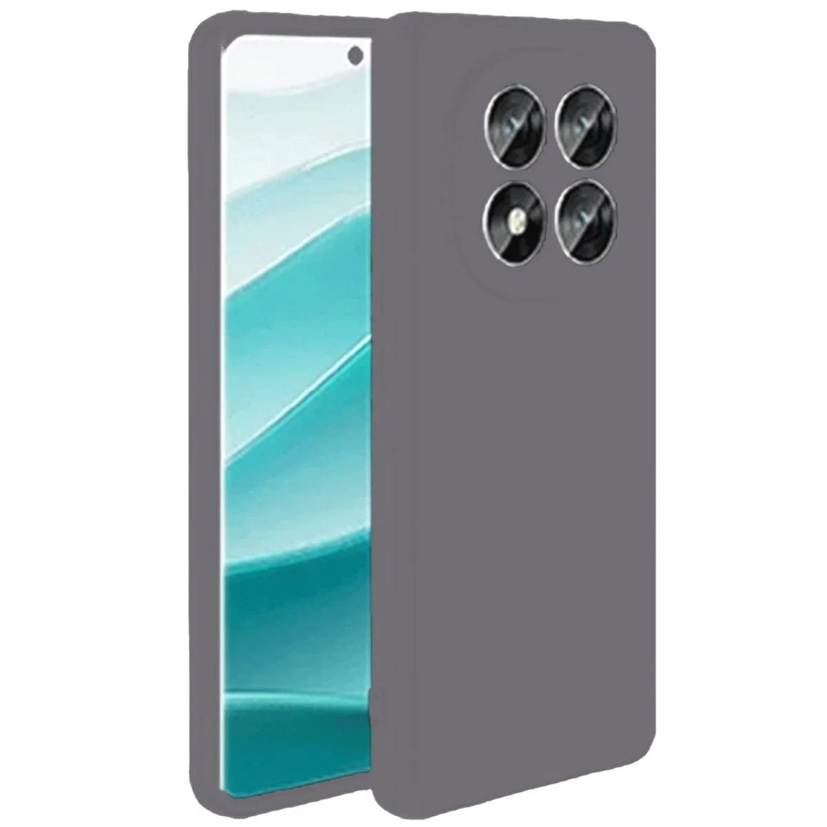 Xiaomi Redmi Note 14 Pro 4g Kılıf First Silikon - Gri