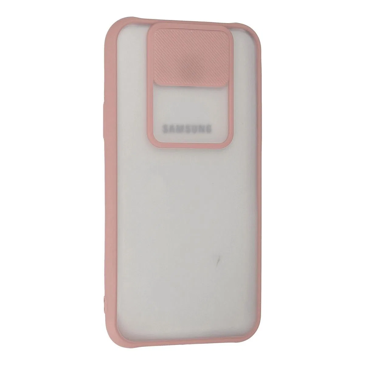 Samsung Galaxy J7 Kılıf Palm Buzlu Kamera Sürgülü Silikon - Pembe