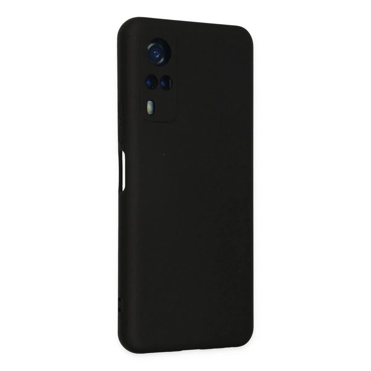 Vivo Y53s Kılıf Nano İçi Kadife Silikon - Siyah