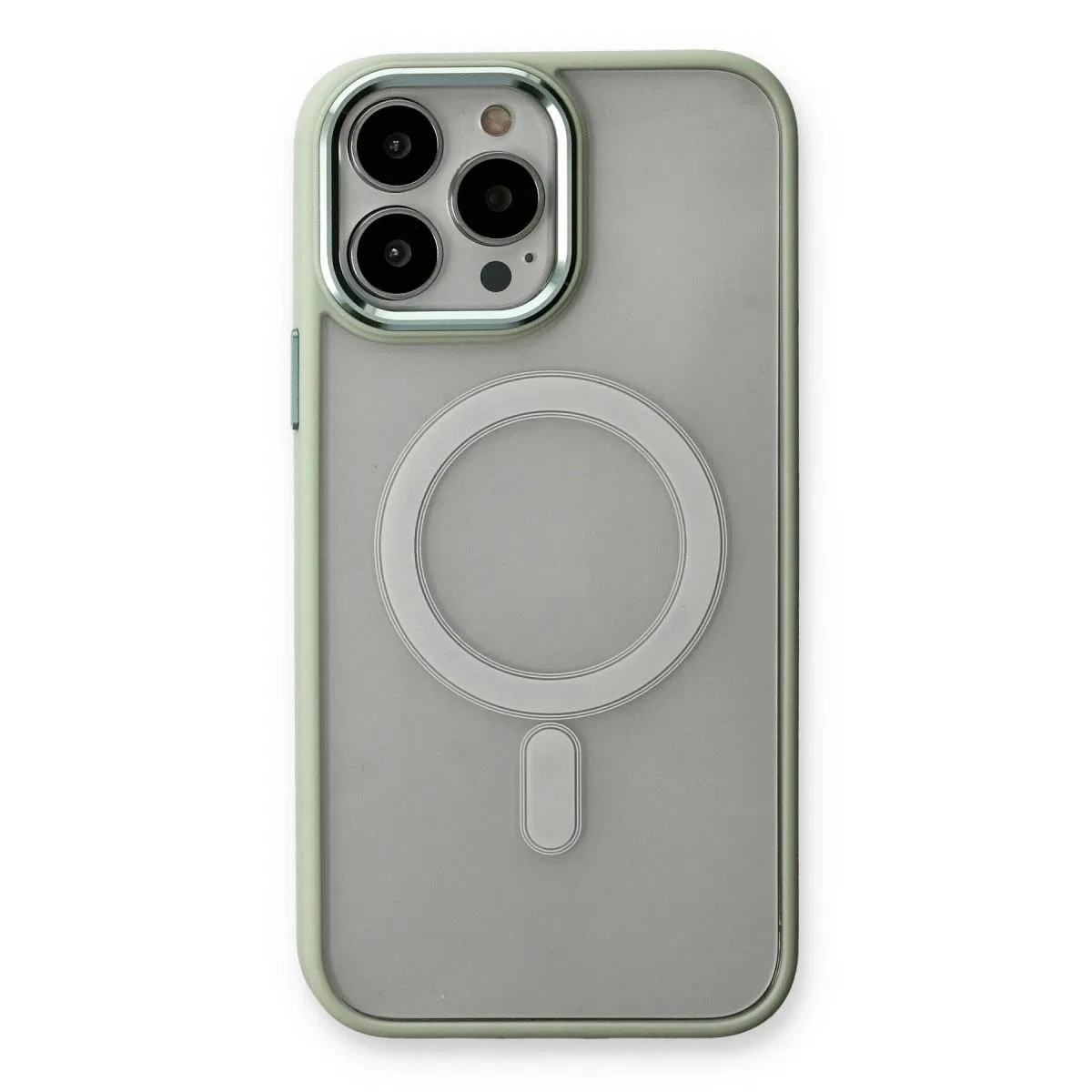 Apple İphone 14 Pro Max Kılıf Room Magneticsafe Silikon - Su Yeşili