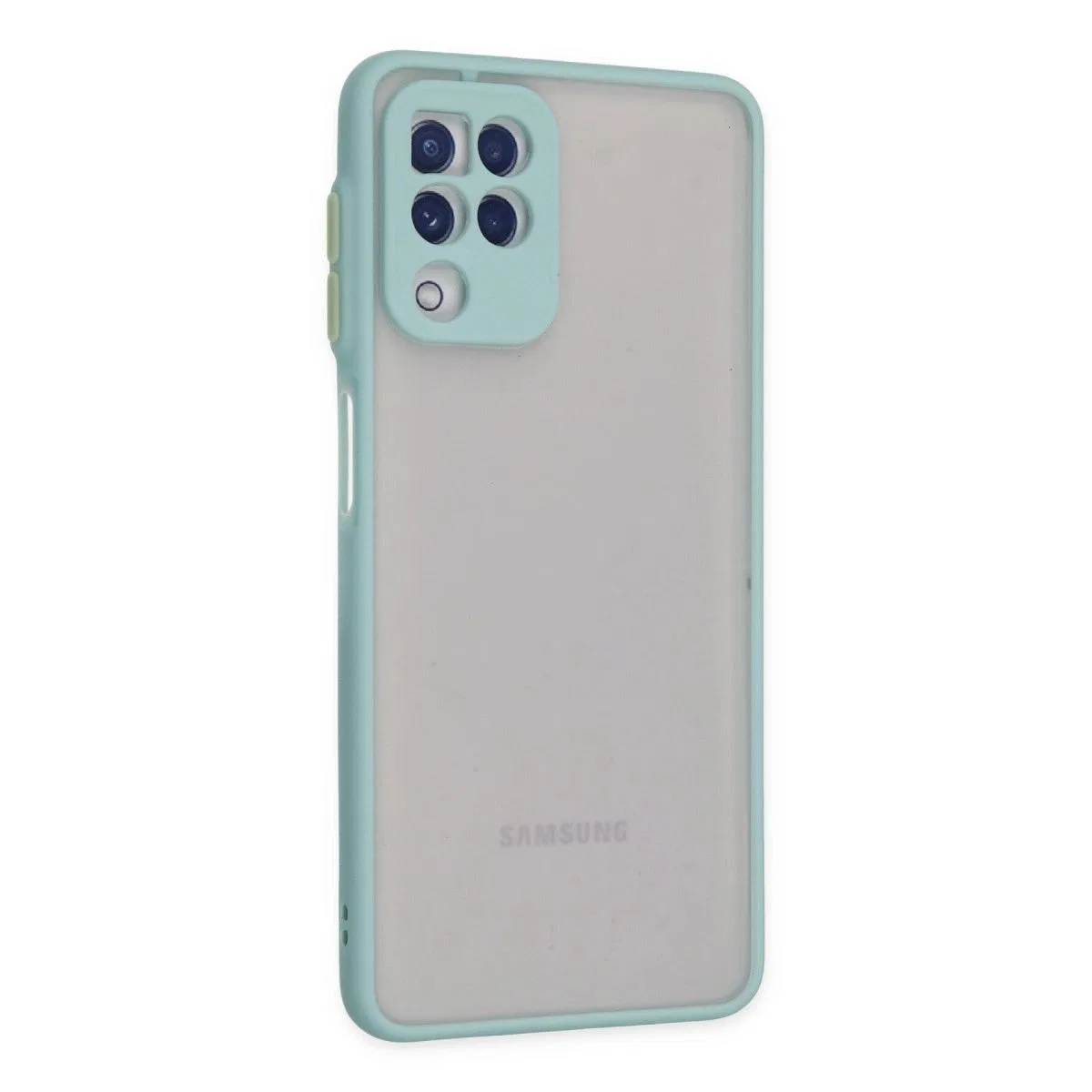 Samsung Galaxy A22 Kılıf Montreal Silikon Kapak - Turkuaz