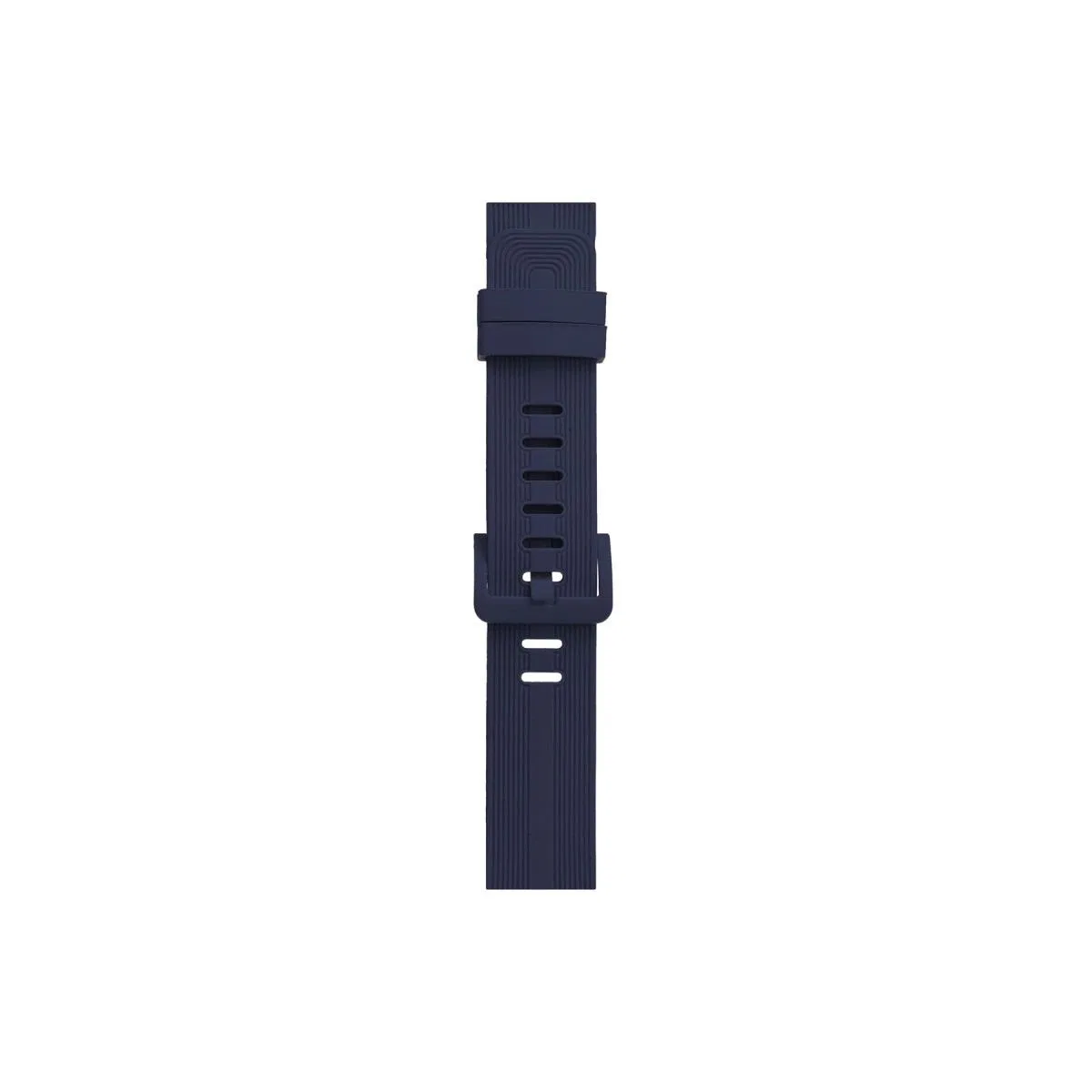 Apple Watch 38mm Kr408 Çizgili Silikon Kordon - Lacivert